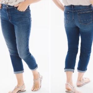Chico’s So Slimming Girlfriend Slim Leg Crop Jeans 8P